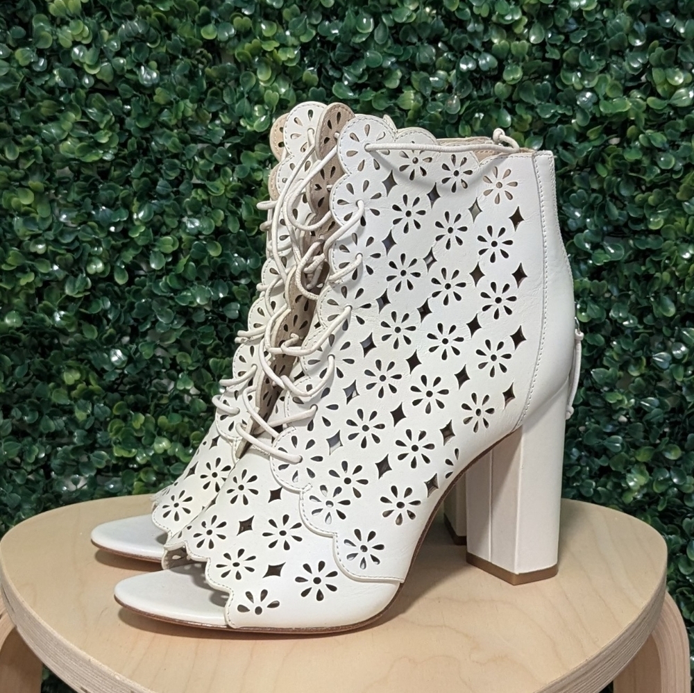Rachel Zoe Peep Toe Heeled Bootie, 9